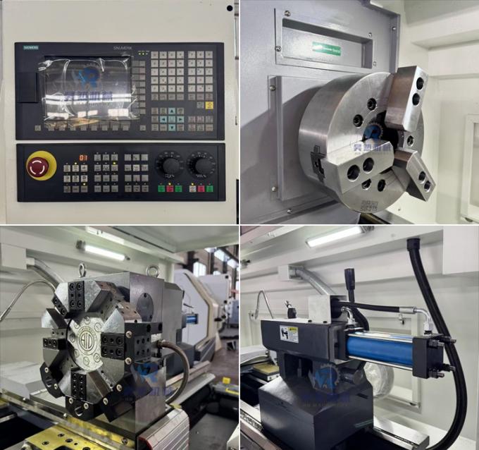 380V Ck6163 Máquina de torno CNC horizontal automática com furo de fuso de 105 mm 1