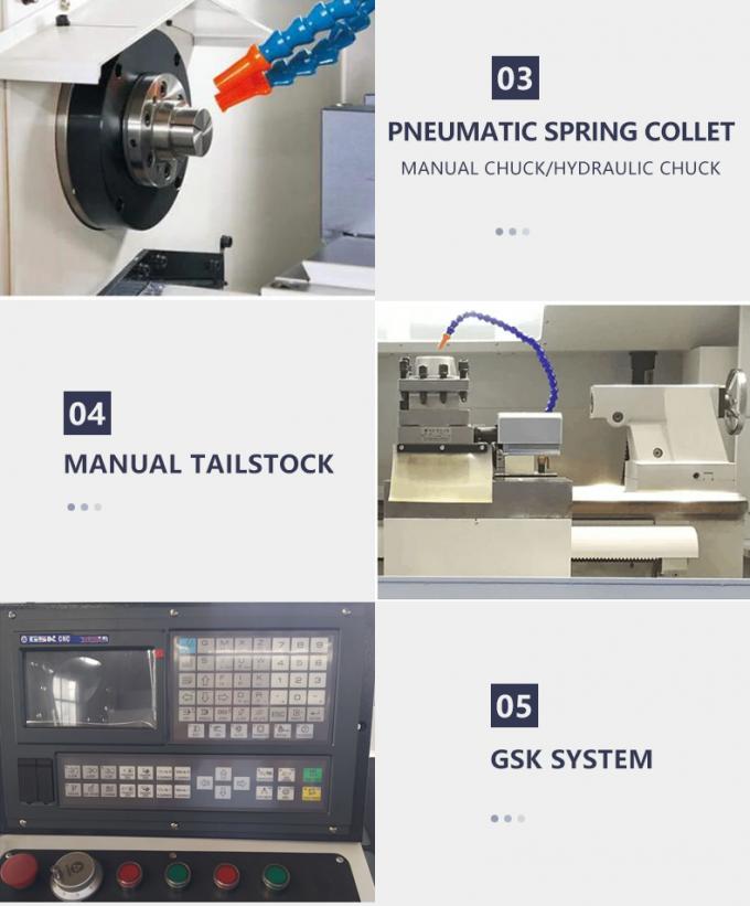 CK0640 Máquina CNC vertical de corte de torno Automático horizontal de cama plana 2