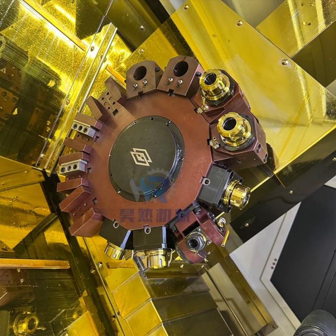 Dormitório inclinado de espinha dupla Torno automático de CNC TCK56Y com motor de sub-espinha Torno de CNC 5