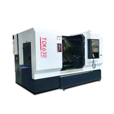 45 Graus CNC máquina de torno de metal Tck630 centro de torneamento de cama inclinada