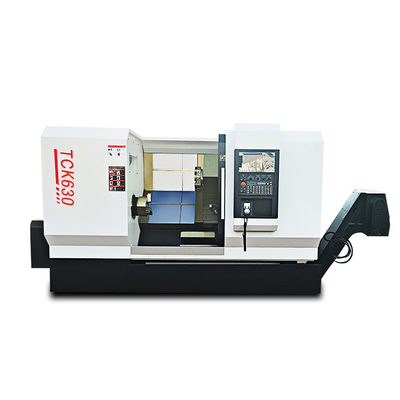 45 Graus CNC máquina de torno de metal Tck630 centro de torneamento de cama inclinada