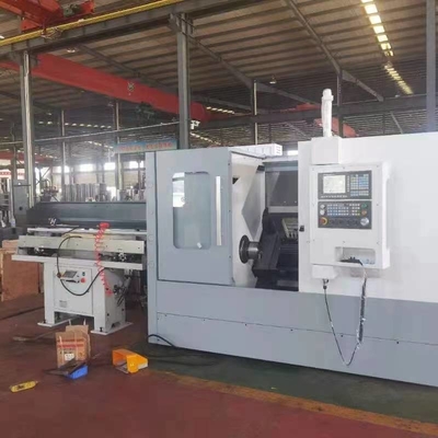 Máquina de torno CNC de alta precisão horizontal inclinada TCK46P