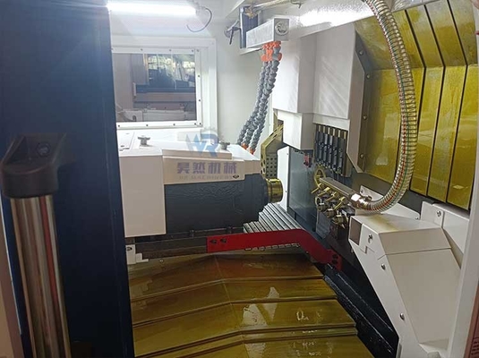Máquina de torno CNC automática de precisão com sistema de controlo Fanuc SYNTECs Sm205