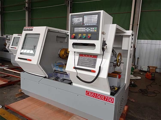 CK6150-750mm Máquina de torno CNC 220V Máquina de torno de cama plana