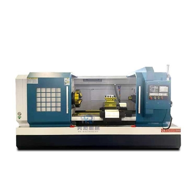 Qk1322 Duplo Chuck Horizontal Cama Flata Automática CNC Tubo Threading Torno Machine para Metal
