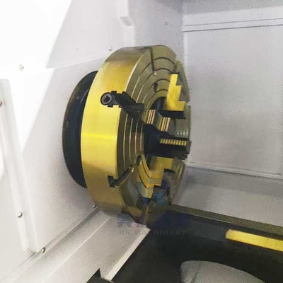 Qk1322 Duplo Chuck Horizontal Cama Flata Automática CNC Tubo Threading Torno Machine para Metal